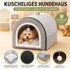 Tierschatz Hundehütte Indoor 2-in-1 – Hundehöhle & Produktbild-Vorschau 2