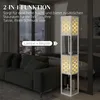HOMCOM Stehlampe, Stehleuchte mit 2 Fächern, E27 Sockel, Produktbild-Vorschau 5