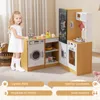 COSTWAY Cucina per bambini 3 in 1, cucina da gioco con Anteprima dell’immagine prodotto 9