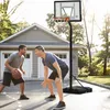 HOMCOM basketbalstandaard met wielen, verrijdbaar, hoogte Productafbeelding-voorbeeld 2