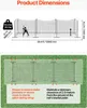 Cage de frappe de baseball, 12000 x 3680 x 3100 mm Cage de Voir les images du produit 3