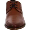 A close-up, front-facing view of a brown leather shoe. Produktbild-Vorschau