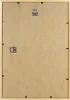 The back of a wooden picture frame with hanging hardware. Produktbild-Vorschau