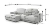 Ecksofa LANDRO Bouclé Beige mit Schlaffunktion Bettkasten Produktbild-Vorschau 7