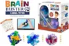 A collage of images showing the Brain Buster game, its packaging, instructions, and assembled puzzles. Anteprima dell’immagine prodotto