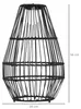 Solárne svetlo Outsunny, ratanová solárna lampa so Náhľad obrázku produktu 3