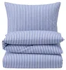 Seersucker Bettwäsche 135x200 Streifen Blau Sommer Produktbild-Vorschau 8