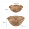 Saladiers Relaxdays, lot de 2, bois de manguier, Ø 23 et 29 Voir les images du produit 4