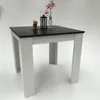Möbel SD Esstisch Schwarz  Melamin - Weiß 80x80cm  Germany Produktbild-Vorschau 3