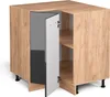 Eckunterschrank Vicco R-Line Anthrazit Hochglanz 75.6 cm Produktbild-Vorschau 4