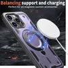 Dual Layer Hülle für iPhone 15 Pro Max Metall Ring Ständer Produktbild-Vorschau 4