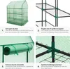Serre de jardin souple 2,04 m² 143x143x195cm - vert Voir les images du produit 5