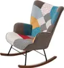 A rocking chair with a patchwork design. Podgląd zdjęcia produktu