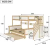 Letto a castello Sweiko, letto per bambini, con protezione Anteprima dell’immagine prodotto 6