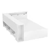 A white multifunctional single bed with storage. Náhľad obrázku produktu