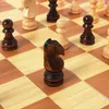 3-in-1 Holzspiel – Schach, Dame & Backgammon – Klappbares Produktbild-Vorschau 4
