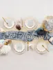 Pappteller 21cm mit Goldrand und Sternen 6er Set Creme / Produktbild-Vorschau 5