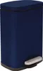 A dark blue pedal bin with a silver pedal. Anteprima dell’immagine prodotto