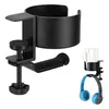 2-in-1 Headset Halterung & Getränkehalter Tisch - Für Produktbild-Vorschau 2