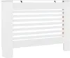 vidaXL Copritermo, 2 pezzi, bianco, 112 x 19 x 81,5 cm, MDF Anteprima dell’immagine prodotto 3