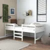 vidaXL Letto in legno massiccio senza materasso bianco Anteprima dell’immagine prodotto 2