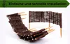 Two woven willow garden borders are displayed against a white background. One is curved and in the foreground, while the other is straight and in the background. Produktbild-Vorschau