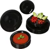 Coffeeblack 18tlg. Teller Set 6 Pers. schwarz Kuchenplatte, Produktbild-Vorschau 1