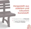 BICA Gartenbank Olimpia taupe | wetterfest | Ideal für Produktbild-Vorschau 3