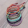 Uni-Armband, einfarbig, handgefertigt, Seil, geflochten, Produktbild-Vorschau 5