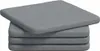 vidaXL Sitzkissen 4 pcs Hellgrau 40 x 40 x 3 cm Stoff Produktbild-Vorschau 1