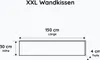 XXL Wandkissen mit Montage-Set 150cm x 30cm, Produktbild-Vorschau 3