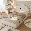 A bedroom scene with a bed, nightstand, and rug. Anteprima dell’immagine prodotto