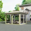Kiosque de jardin XMTECH, kiosque pop-up 3 x 3 m avec toit Voir les images du produit 13