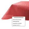 Garten Tischdecke Outdoor PVC rechteckig 130x160 cm Rot Produktbild-Vorschau 2