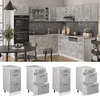 Meuble cuisine Vicco R-Line Béton 40cm avec tiroirs, sans Voir les images du produit 3