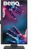 A vertical monitor displaying a colorful abstract image of hands reaching for each other, with the BenQ logo at the top. Produktbild-Vorschau