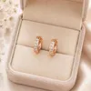 Ohrringe Creolen 925 Silber rosegold Zirkonia Damen Mädchen Produktbild-Vorschau 2