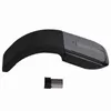 A black and gray foldable arc touch mouse and a USB receiver are shown against a white background. Náhľad obrázku produktu