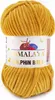 A ball of yellow yarn with a label. Podgląd zdjęcia produktu