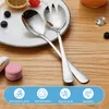 Salatbesteck 8-teilig, Edelstahl, 4 Gabeln + 4 Löffel, silber Productafbeelding-voorbeeld