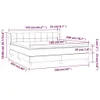 The Living Store Boxspringbett mit Matratze Creme 160x200 Produktbild-Vorschau 7