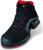 A black and red work boot with a gray sole, shown from a three-quarter angle on a white background. Anteprima dell’immagine prodotto