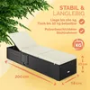 CASARIA® Sonnenliege mit Klapptisch Wetterfest 7cm Auflagen Produktbild-Vorschau 3