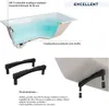 ECOLAM Petit baignoire Marella 100x70 cm | pieds siphon + Voir les images du produit 5