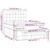 Boxspringbett mit Matratze Dunkelgrau 140x200 cm Stoff Produktbild-Vorschau 7