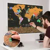 Mapa Sveta Nástenná Stieracia Tabuľa Pre Cestovateľov Náhľad obrázku produktu 2