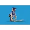 A toy police officer figure with handcuffs against a blue background. Anteprima dell’immagine prodotto