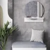 Badezimmerspiegel Vicco Elyra Weiß 50 x 54.5 cm mit Ablage, Produktbild-Vorschau 7