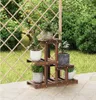 vidaXL Blumenständer 58x25x51 cm Massivholz Tanne Produktbild-Vorschau 2