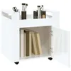 Carrello da ufficio vidaXL, bianco lucido, 60x45x60 cm, Anteprima dell’immagine prodotto 5